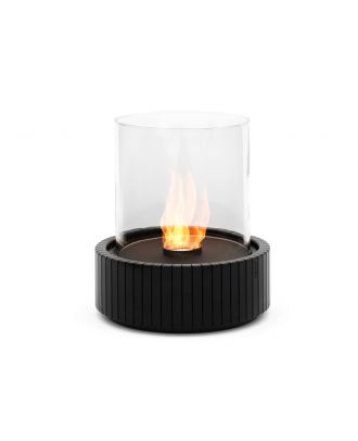 Planika - LOTUS elegance indoor and outdoor tabletop fireplace powered by bioethanol, Black