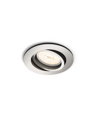 Philips LED Recessed spot light housing GU10, matt chrome