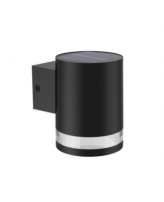 Philips - Fyce Wall Light 1.5W Outdoor luminaires 2700K Black, Sensor, Solar, Water Resistant