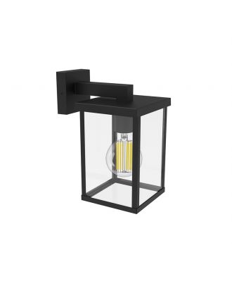 Philips Bellini Outdoor Wall Light 25W E27 No-bulb, Black, IP44 Weatherproof