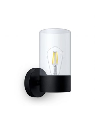 Philips Flareon Outdoor Wall Light 25W, E27 No-bulb, Black , IP44 Weatherproof