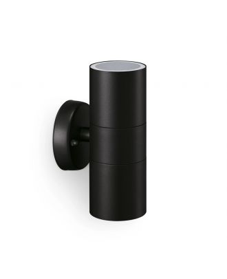Philips Kylis Outdoor Wall Light UP & Down 25W , 2 X GU10 No-bulb, Black , IP44 Weatherproof