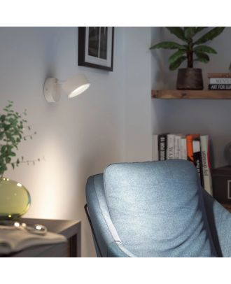 Philips - Bracia Ceiling/Wall Spotlight 1*5.5W warm white 2700K, ClickFix, White