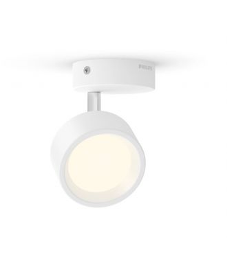 Philips - Bracia Ceiling/Wall Spotlight 1*5.5W warm white 2700K, ClickFix, White
