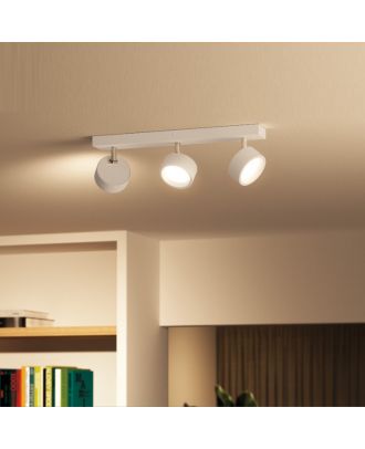 Philips - Bracia Ceiling/Wall Spotlight 3*5.5W, warm white 2700K, ClickFix, White
