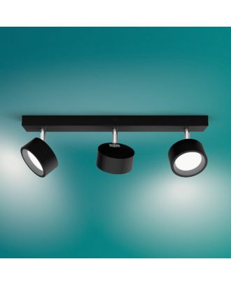 Philips - Bracia Ceiling/Wall Spotlight 3*5.5W, warm white 2700K, ClickFix, Black