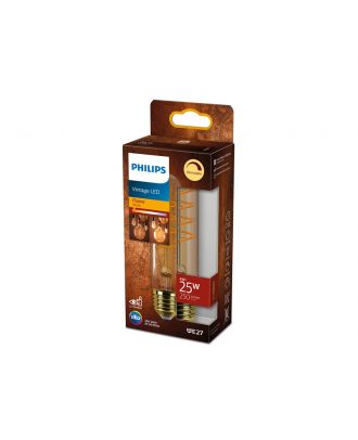 Philips - Filament Bulb Amber 25W T32 E27 LED 1800K 250 lm, Dimming
