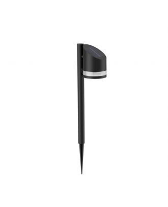 Philips - Fyve Pedestal Light 1.5W Outdoor luminaires 2700K Black, Sensor, Solar, Water Resistant