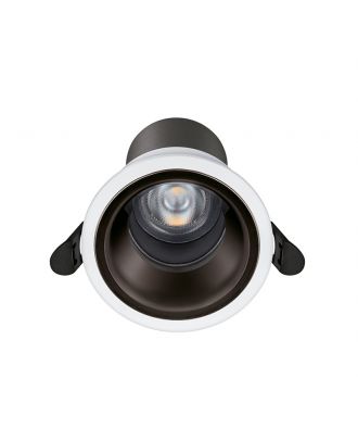 Philips Deep Recessed Spotlight 7.5 cm, 7 W, 560 lumen, 3000 K warm white - Gray