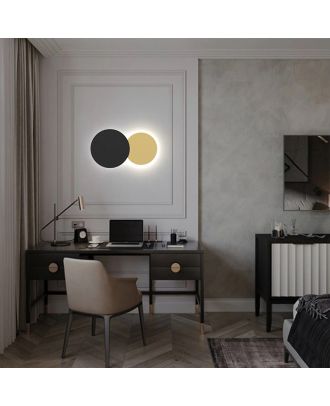 Twin Wall Lamp - Black X Golden