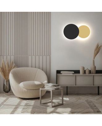 Twin Wall Lamp - Black X Golden
