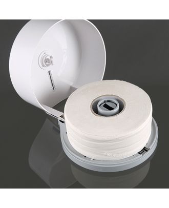 Jumbo Toilet paper dispenser, White