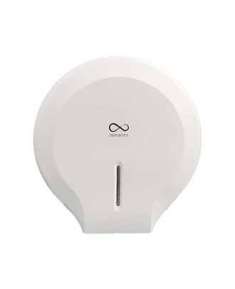 Jumbo Roll Toilet Paper Dispenser, White