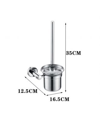 Wall Mount Stainless Steel Toilet Brush Holder