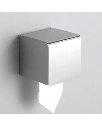 Wall Mounted Stainless Steel Toilet Paper Holder with Cover