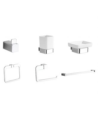 Infinity Bathroom Acceccories Set 6 pcs, Chrome