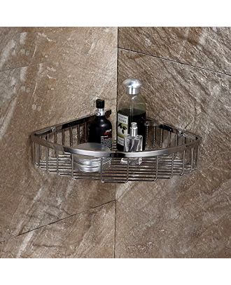 Stainless Steel Wall Mount Corner Shower for Bathroom, Polished Chrome