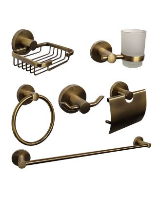 Infinity Bathroom Acceccories Set 6 pcs, Oxide