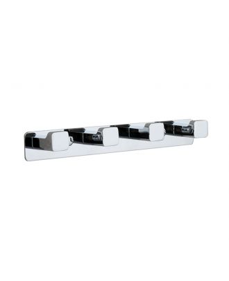 Wall Mounted Towel Rack 4 Hoks, Chrome