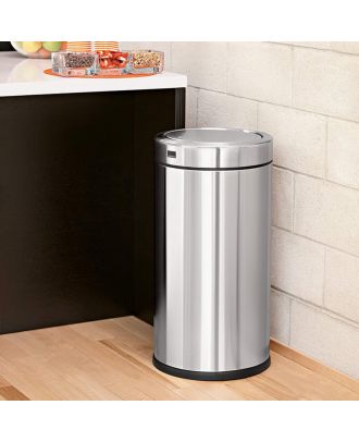 Round Stainless steel swing dustbin 8 liter