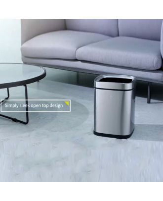 Trash bin Stainless Steel Open top 12 Liter