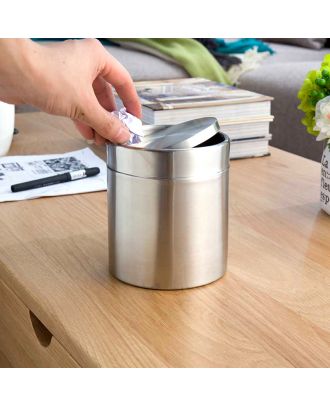 Stainless Steel Table Bin 1.5 L With A Swing Lid