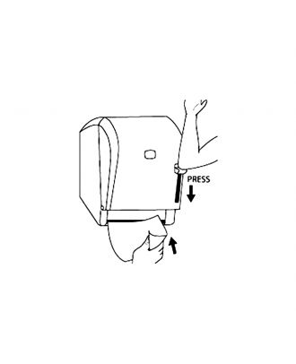 Medi autocut roll hand towel dispenser ABS white