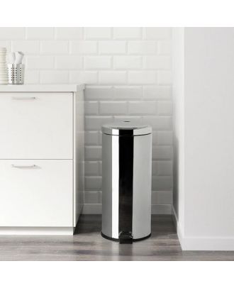 Tyker stainless steel pedal bin 30L with soft close