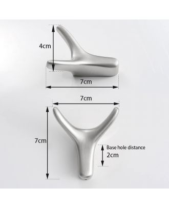 TYKER Set of wall hanging towel hook chrome