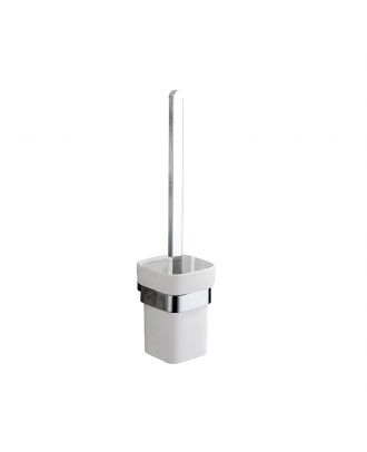 TYKER glass toilet brush holder chrome