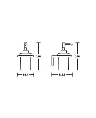 TYKER streamline soap dispenser Black matt