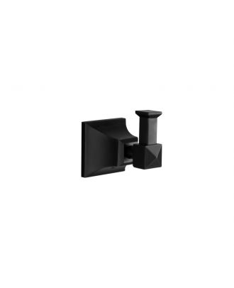 TYKER Pyramid single robe hook, Black matt