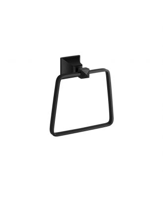 TYKER Pyramid towel ring, Black matt
