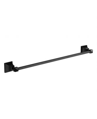 TYKER Pyramid single towel bar 60cm, Black matt