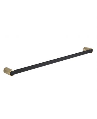 TYKER Wall mounted single towel bar 60cm, black x gold