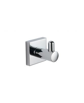 INFINITY modern single robe hook, chrome
