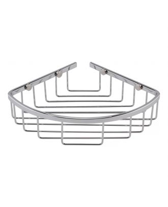 TYKER Stainless Steel Wall Mount Corner Shower for Bathroom, Polished Chrome