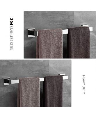 TYKER Stainless Steel Single Towel Bar 60 cm mirror finish