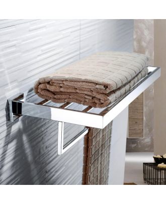 TYKER Hotel Stainless Steel Bathroom Towel Shelf mirror finish
