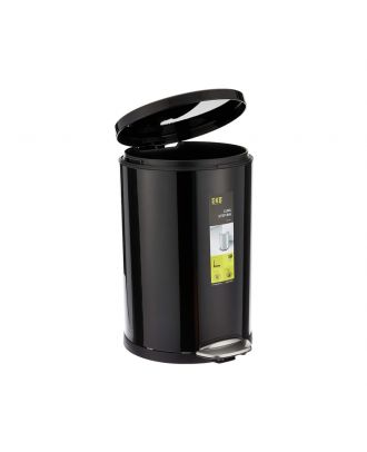 LUNA - pedal round dust bin 5L, Black
