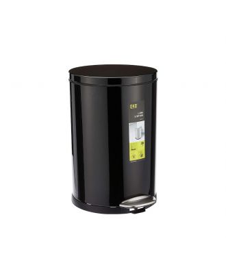 LUNA - pedal round dust bin 5L, Black