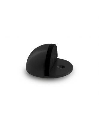 Steel door stop floor fixing, Black