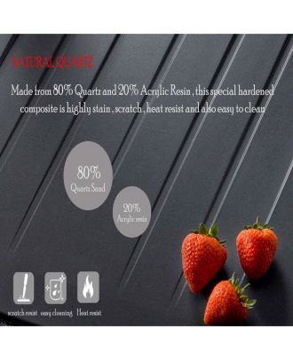 Granite kitchen sink 76X48, Dark Grey