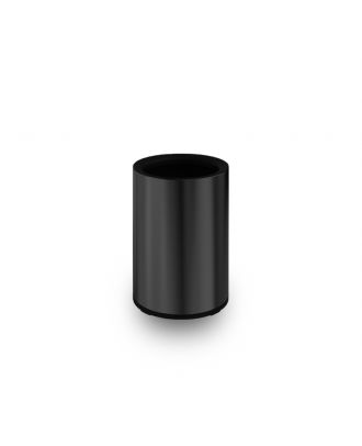 Classic round open top trash bin 10 L, Matt Black