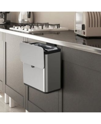 PURO FOOD WASTE CADDY Stainless steel with plastic inner bucket 7L, Silver