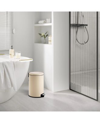 Serene step bin 30L Stainless Steel, Vanilla