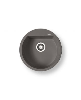 Round Kitchen Sink Granite ∅51cm Iron Grey