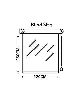 Sunlight Roller Blinds 120X250 cm, white with grey waves