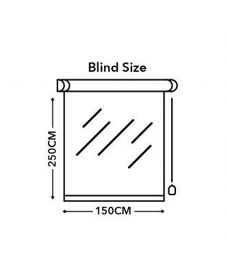 Sunlight Roller Blinds 150X250 cm, white with grey waves