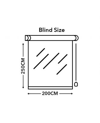 Sunlight Roller Blinds 200X250 cm, white with grey waves